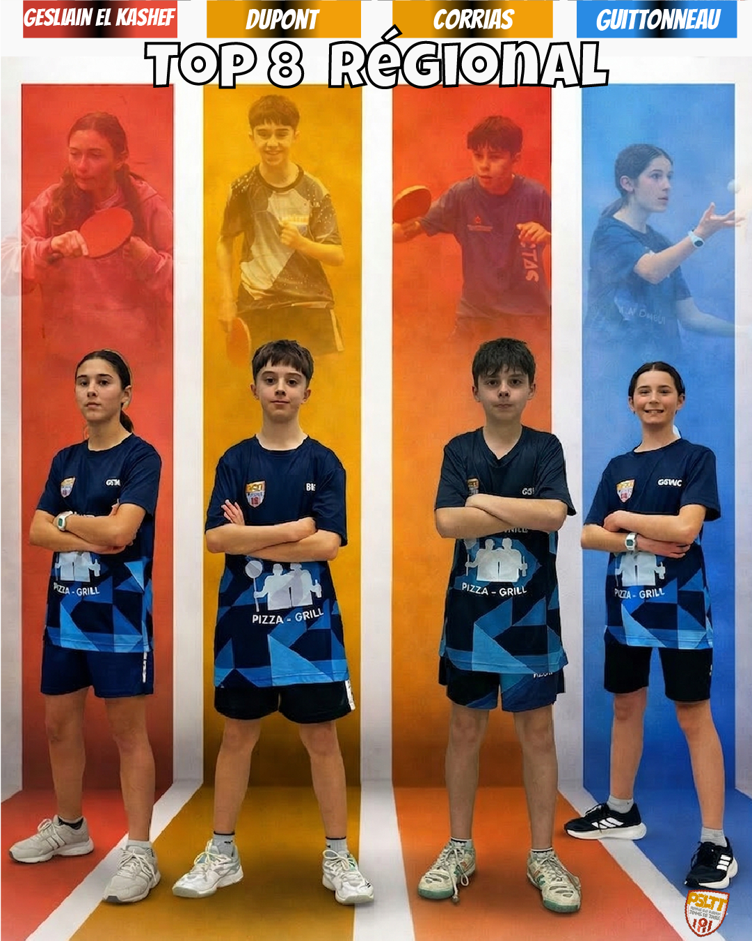 🏓 Top 8 Régional : quatre jeunes du PSLTT qualifiés pour Nice